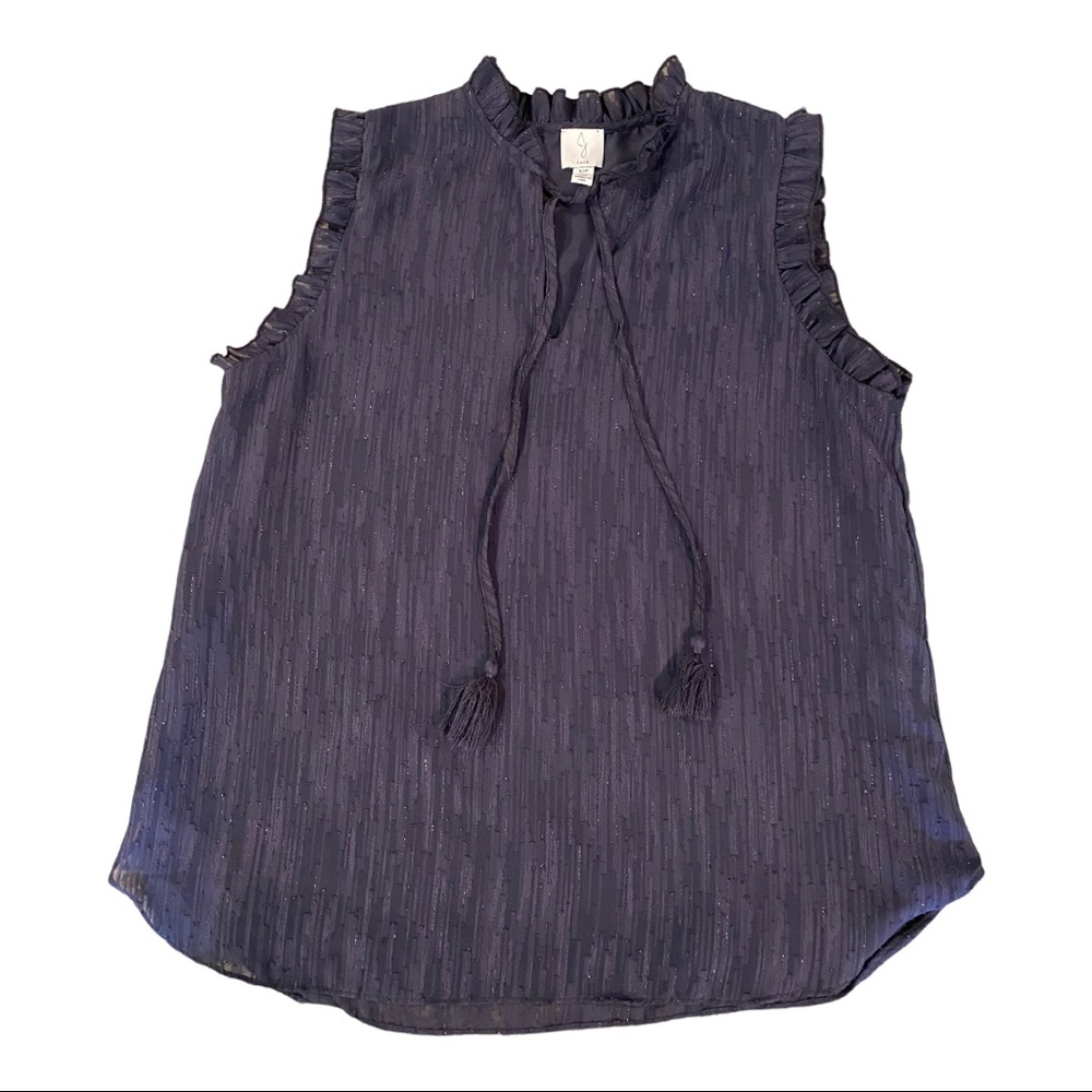 Joie blue sleeveless top, size small